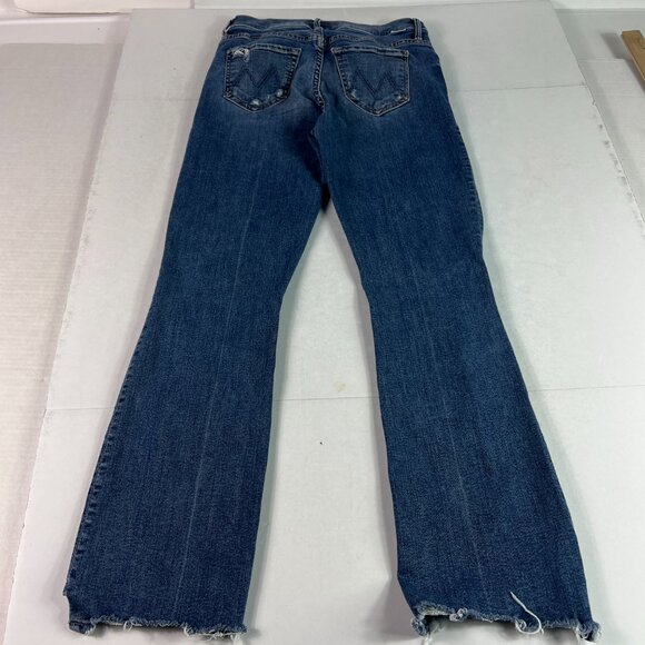 Mother Jeans Women's 26x26* Insider Crop Step Chew Blue Distressed Denim Tag 25 - Picture 9 of 15